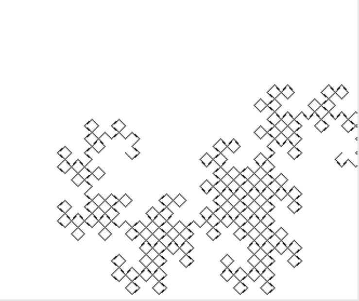 Simple dragon curve